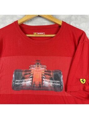 Puma x Scuderia Ferrari T-Shirt Formula 1 Racing Car Print Offical Size XXL Moto